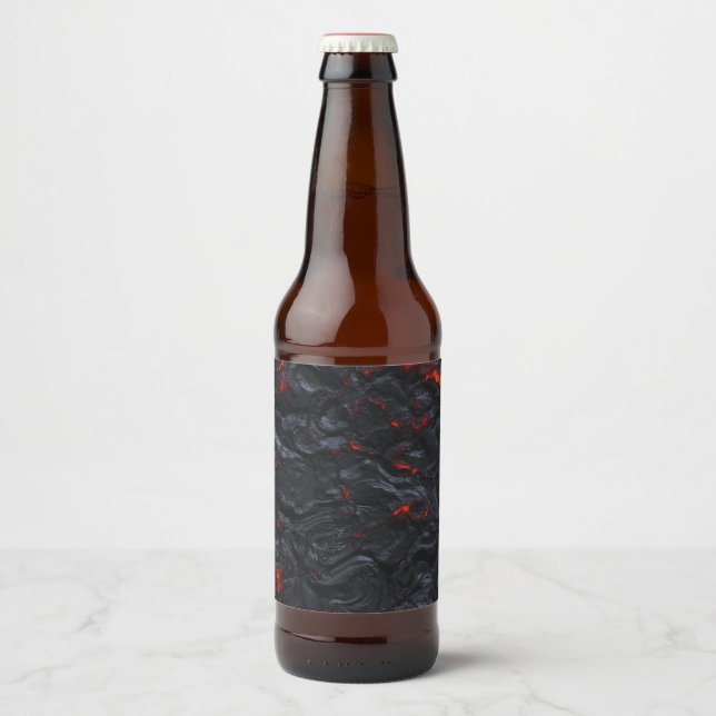Rótulo Para Garrafa De Cerveja rótulo de garrafa de lava (Frente)