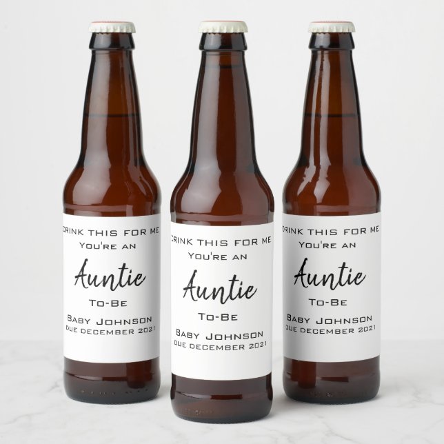 Rótulo Para Garrafa De Cerveja Rótulo de Vinho de Anúncio de Gravidez Impressa (Garrafas)