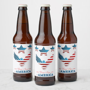 Rótulo Para Garrafa De Cerveja Rótulo de Vinho dos Estados Unidos da América
