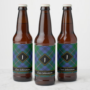 Rótulo Para Garrafa De Cerveja Rótulo do Frasco de Cerveja Clan Johnston Tartan