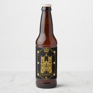 Rótulo Para Garrafa De Cerveja Royal Coronation Westminster Abbey