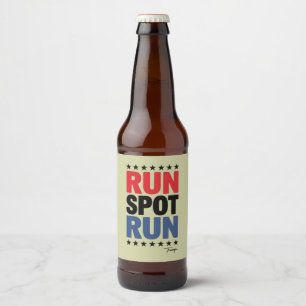 Rótulo Para Garrafa De Cerveja Run Spot Run Trump 2024