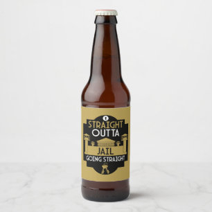 Rótulo Para Garrafa De Cerveja Saia Da Prisão Presente De Libertação