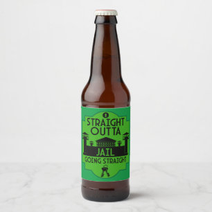 Rótulo Para Garrafa De Cerveja Saia Da Prisão Presente De Libertação