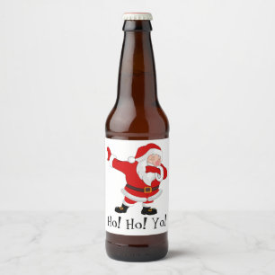 Rótulo Para Garrafa De Cerveja Santa Claus Dabbing Personalize