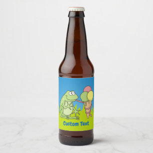 Rótulo Para Garrafa De Cerveja Sapo com Icecream