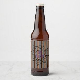 Rótulo Para Garrafa De Cerveja Semanas de Aranha do Halloween, divertido e Rico