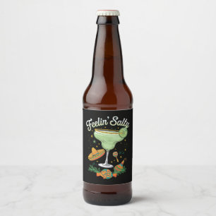 Rótulo Para Garrafa De Cerveja Sentindo Salty Margarita Funny Cinco De Mayo