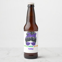 Rótulo Para Garrafa De Cerveja Sentir-me muito irritante hoje