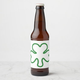 Rótulo Para Garrafa De Cerveja Shamrock
