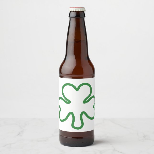 Rótulo Para Garrafa De Cerveja Shamrock (Frente)