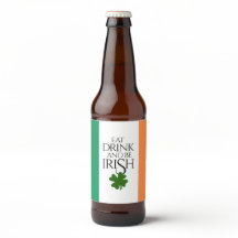 Shamrock coma bebida e Be Irish Flag