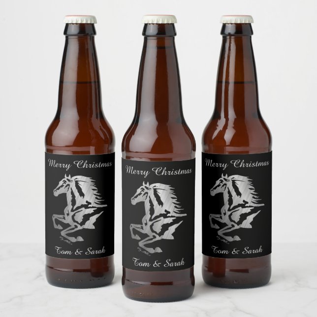 Rótulo Para Garrafa De Cerveja Silhouette Silver Clássico (Garrafas)