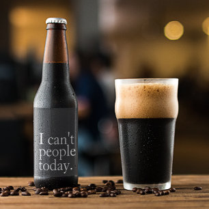Rótulo Para Garrafa De Cerveja Simples Engraçado Eu não posso fazer uma citaç