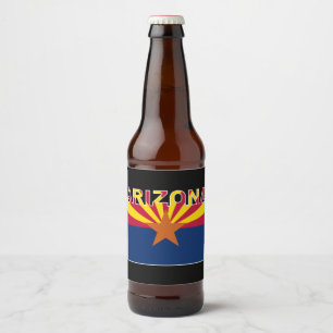 Rótulo Para Garrafa De Cerveja Sinalizador de Texto de Arizona