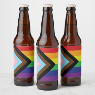 Rótulo Para Garrafa De Cerveja Sinalizador LGBTQIA Progressivo