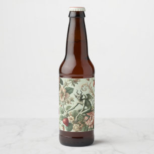 Rótulo Para Garrafa De Cerveja Sins de Morango - Barroco Gótico
