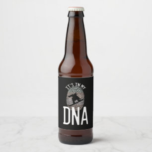 Rótulo Para Garrafa De Cerveja Snowboard Está No Meu DNA