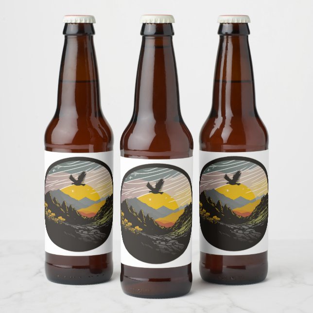Rótulo Para Garrafa De Cerveja Snowdonia (Garrafas)