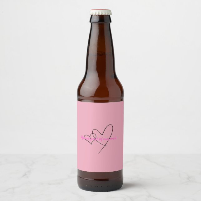 Rótulo Para Garrafa De Cerveja Teia Interna – Arte de Força Oculta (Frente)