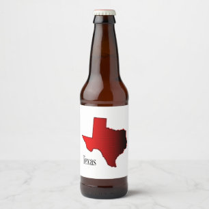 Rótulo Para Garrafa De Cerveja Texas Halftone