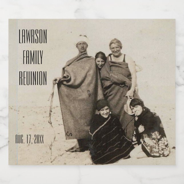 Rótulo Para Garrafa De Cerveja Texto personalizado e foto (Rótulo Único)