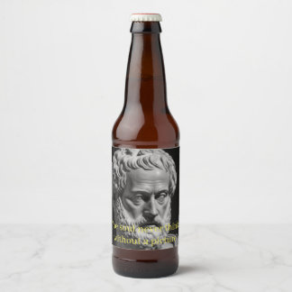 Rótulo Para Garrafa De Cerveja The Soul never thinks without a Picture