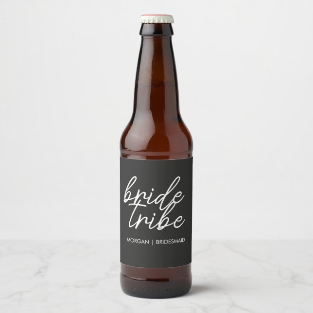 Rótulo Para Garrafa De Cerveja Tribo Bride | Bronesmaid Bachelorette (Frente)
