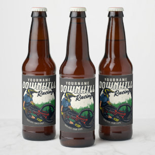 Rótulo Para Garrafa De Cerveja Trilha Personalizada de Bicicleta de Montanha para