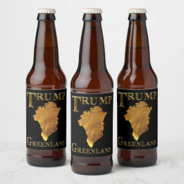 RÓTULO PARA GARRAFA DE CERVEJA TRUMP 