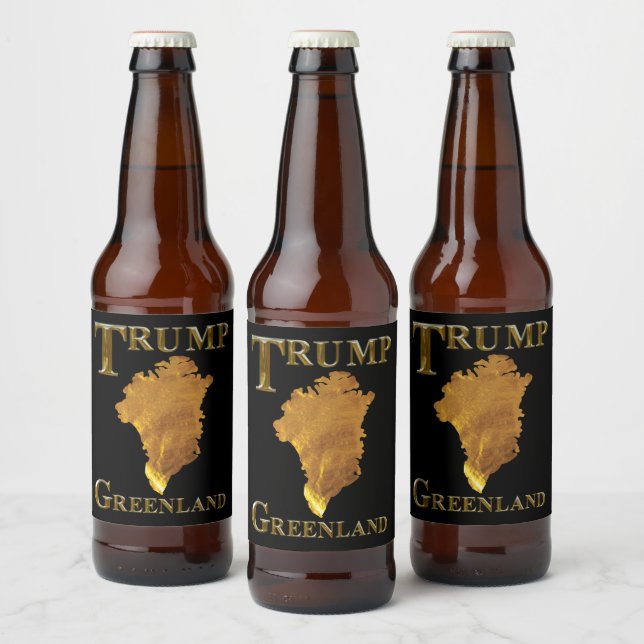 RÓTULO PARA GARRAFA DE CERVEJA TRUMP  (Garrafas)