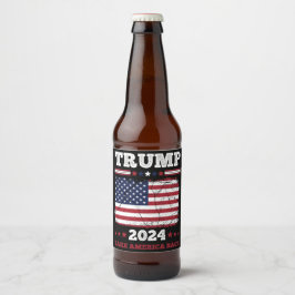 Rótulo Para Garrafa De Cerveja Trump 2024