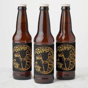 RÓTULO PARA GARRAFA DE CERVEJA TRUMP 2024