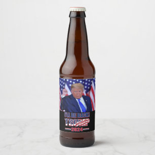 Rótulo Para Garrafa De Cerveja Trump 2024 Estarei de Volta