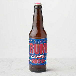 Rótulo Para Garrafa De Cerveja Trump 2024 - Retomar a América