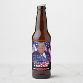 Rótulo Para Garrafa De Cerveja Trump 2024 Voltará