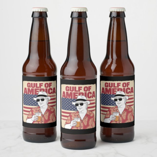Rótulo Para Garrafa De Cerveja Trump America's Golfo do México Presidente Trump (Garrafas)