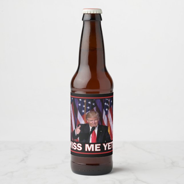 Rótulo Para Garrafa De Cerveja Trump - Miss Me Ainda (Frente)