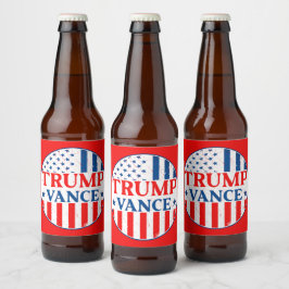 Rótulo Para Garrafa De Cerveja Trump Vance