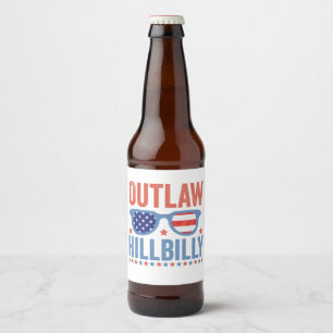 Rótulo Para Garrafa De Cerveja Trump Vance 2024 Outlaw Hillbilly Election