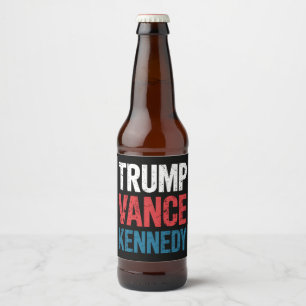 Rótulo Para Garrafa De Cerveja Trump Vance Kennedy 2024 Eleição