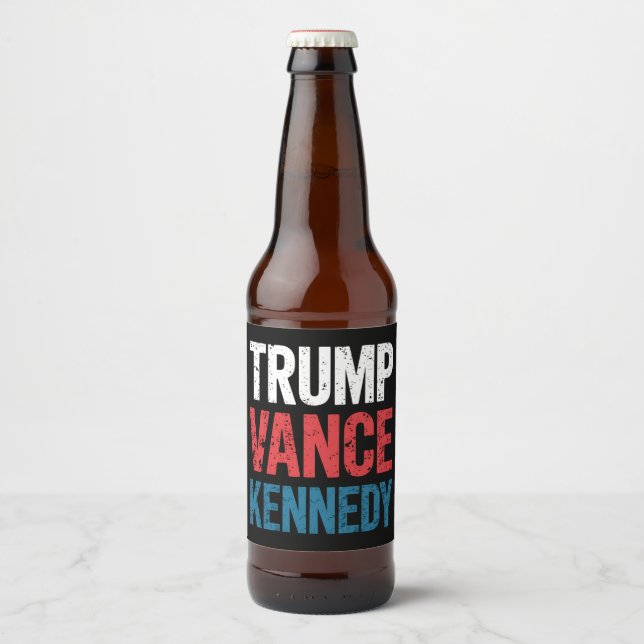 Rótulo Para Garrafa De Cerveja Trump Vance Kennedy 2024 Eleição (Frente)