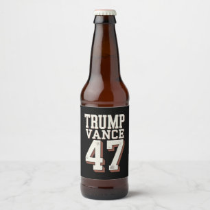 Rótulo Para Garrafa De Cerveja Trump Vance Presidente Vintage Trump vence