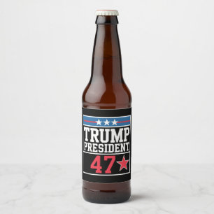 Rótulo Para Garrafa De Cerveja Trump Vence Eleição 2024 Trump Venceu 2024