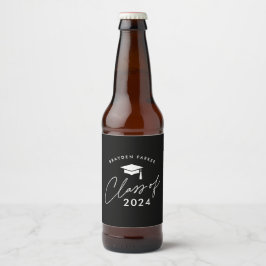 Rótulo Para Garrafa De Cerveja Turma de 2024 Formatura Simples