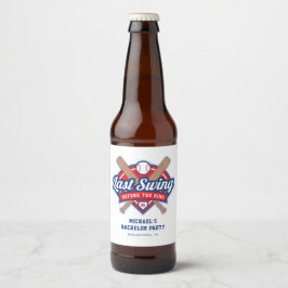 Rótulo Para Garrafa De Cerveja Último Balanço Antes da Festa de Solteiro de Beise