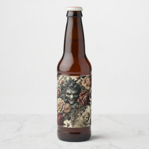 Rótulo Para Garrafa De Cerveja Um Santuário Selvagem - Design vitoriano gótico