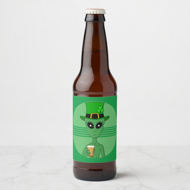 Rótulo Para Garrafa De Cerveja Uma Rua, a Alienígena do Patrick (Frente)