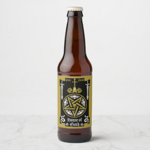 Rótulo Para Garrafa De Cerveja Vestuário Gótico E Acessórios