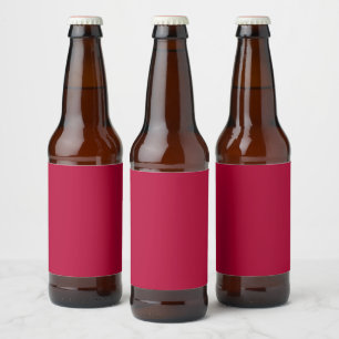 Rótulo Para Garrafa De Cerveja Vinho tinto de marrom claro de cor sólida